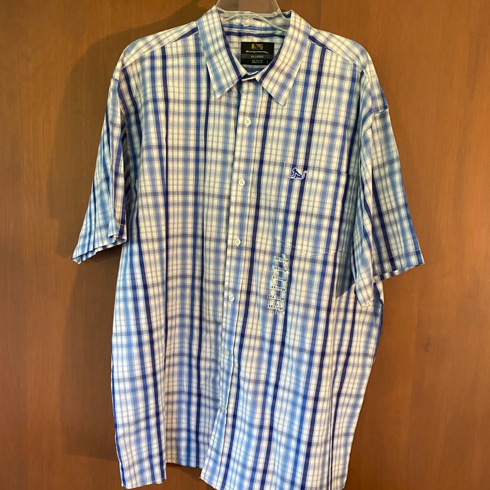 NWT men’s DrunknMunkey plaid shirt